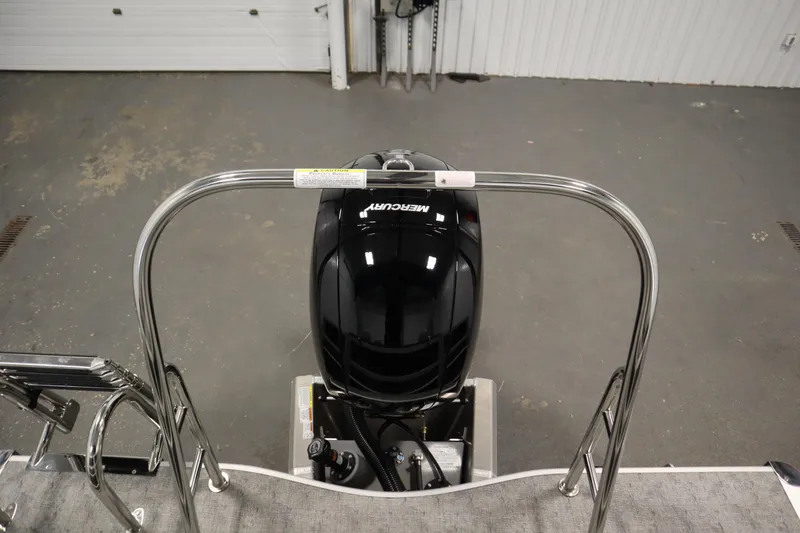 Slide: The Image of Control panel of 2025 Trifecta 22TRFC LE 2.75 with power switch and charging port. - 24