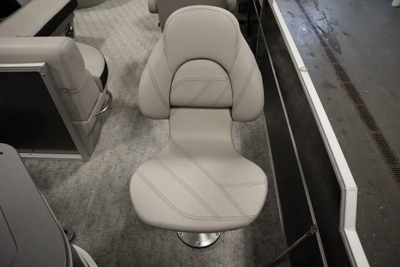 Slide: The Image of Luxurious seating on 2025 Trifecta 22TRFC LE 2.75 pontoon boat, featuring elegant design. - 38