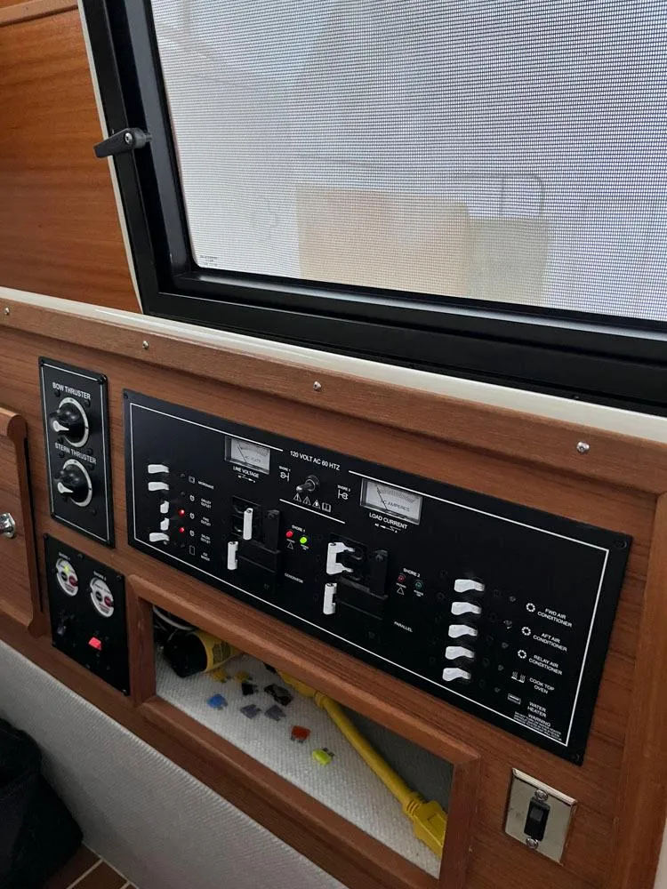 Slide: The Image of Control panel of 2020 Ranger Tugs R-29 CB boat interior. - 14