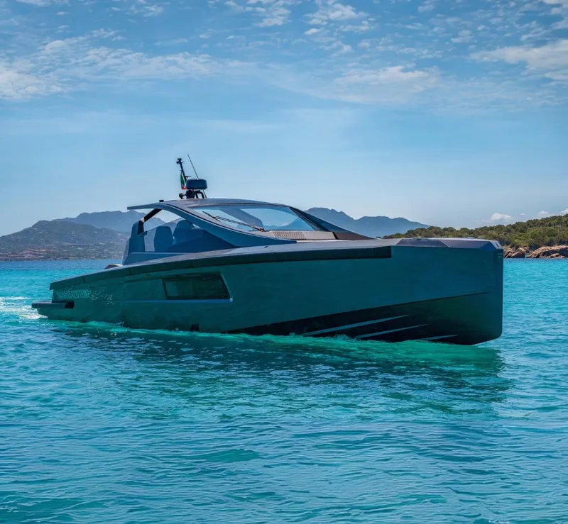 Slide: The Image of 2019 Maori 54ft Family yacht cruising in clear blue waters. - 0