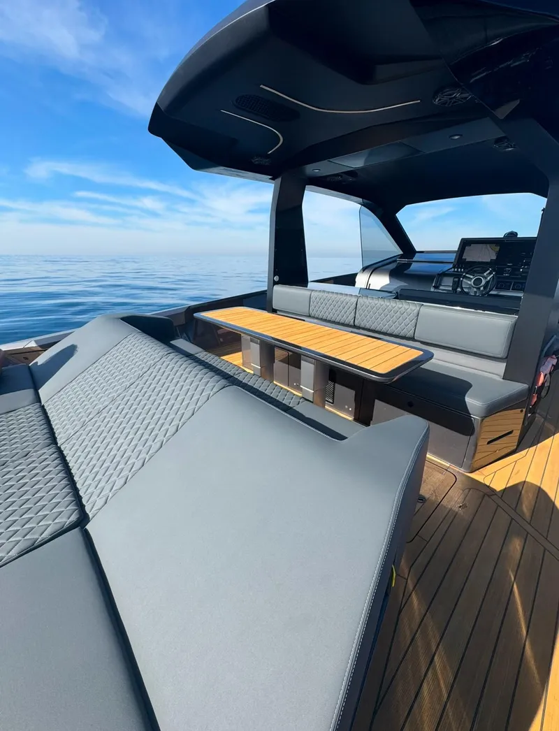 Slide: The Image of Luxurious 2019 Maori 54ft Family yacht with sleek design and spacious deck. - 8