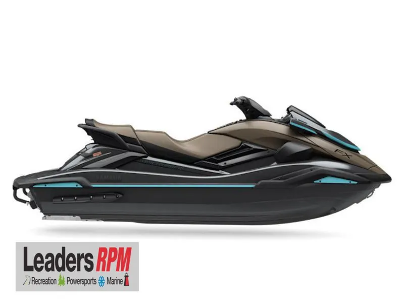 Slide: The Image of 2025 Yamaha WaveRunner FX® HO Audio, sleek design, side view, Leaders RPM logo. - 29