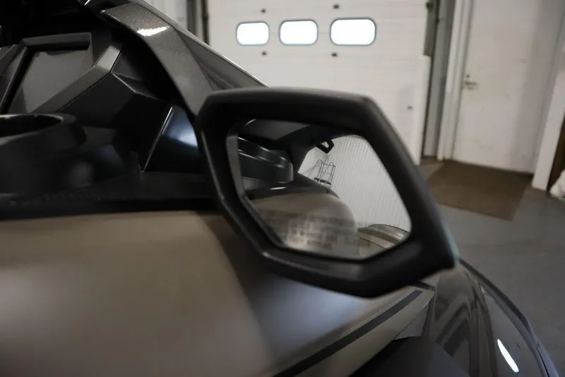 Slide: The Image of Close-up of 2025 Yamaha WaveRunner FX® HO Audio side mirror in a garage. - 3