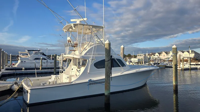 Slide: The Image of 2008 Ocean 37 Billfish slip view stbd - 3