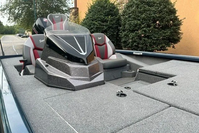 Slide: The Image of 2025 Ranger ALPHA 208 boat interior with sleek design and modern seating. - 4