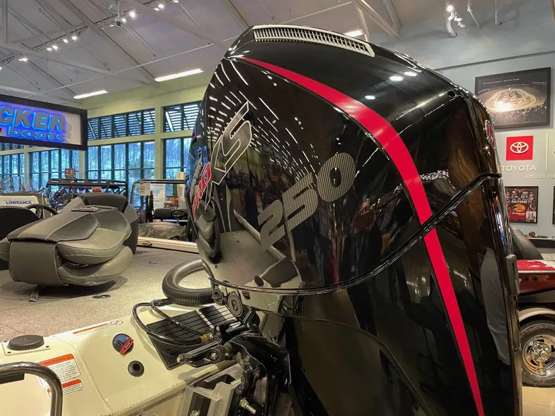 Slide: The Image of Ranger ALPHA 208 2025 model with powerful engine display in showroom. - 5