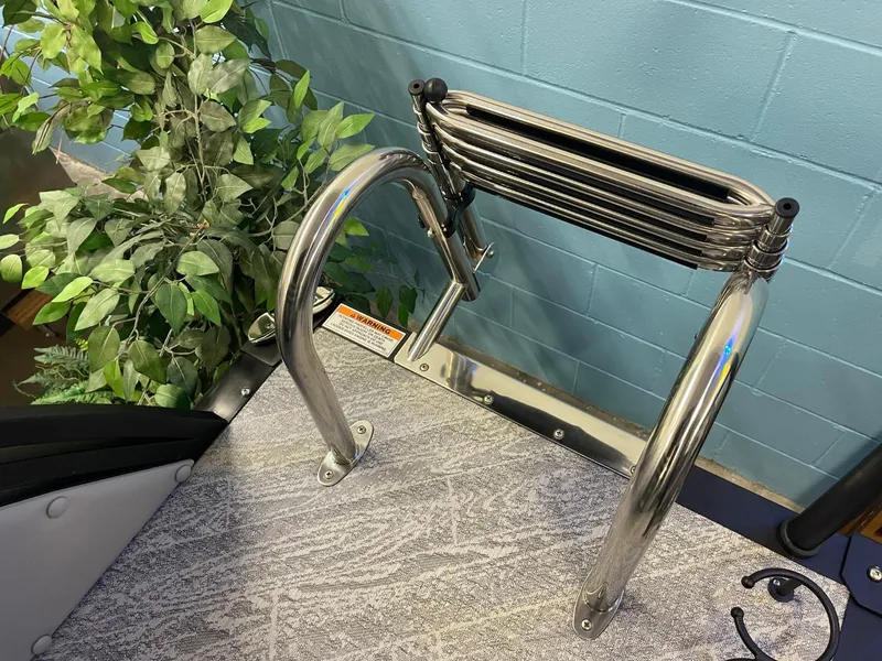 Slide: The Image of Stainless steel ladder on JC Neptoon 23 TT DSL boat, 2025 model. - 10