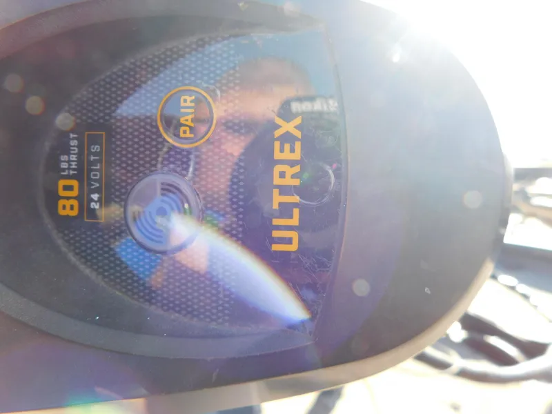 Slide: The Image of Close-up of Ultrex motor control panel on 2015 Tracker Pro Team 190 TX boat. - 33