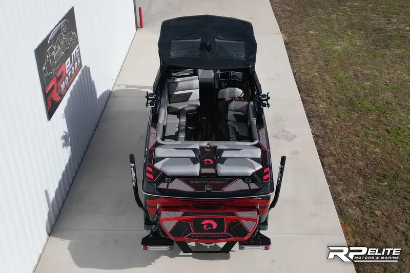 Slide: The Image of 2024 Centurion Ri245 boat, aerial view, parked at RP Elite Motors & Marine. - 4