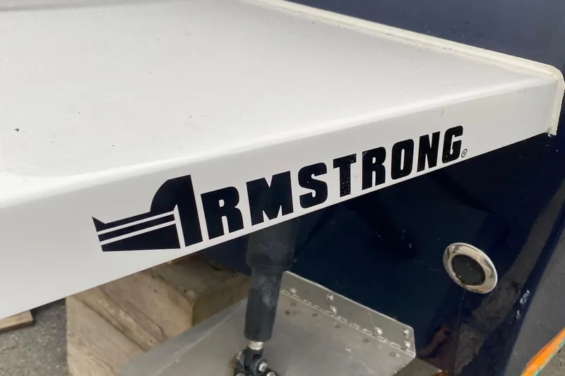 Slide: The Image of Armstrong bracket on 2025 NorthCoast 235 HT boat. - 6