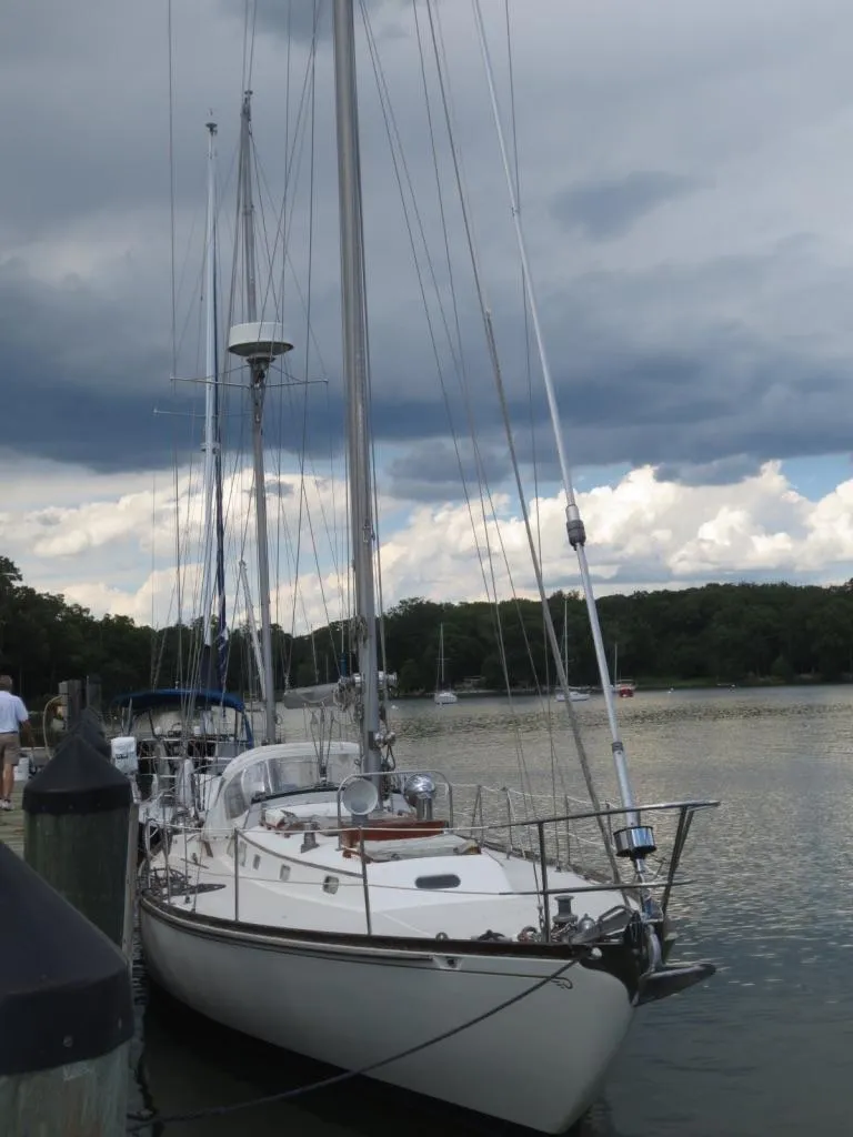 Slide: The Image of Hinckley Yachts Bermuda 40 Yawl Mark III 1974 - 87