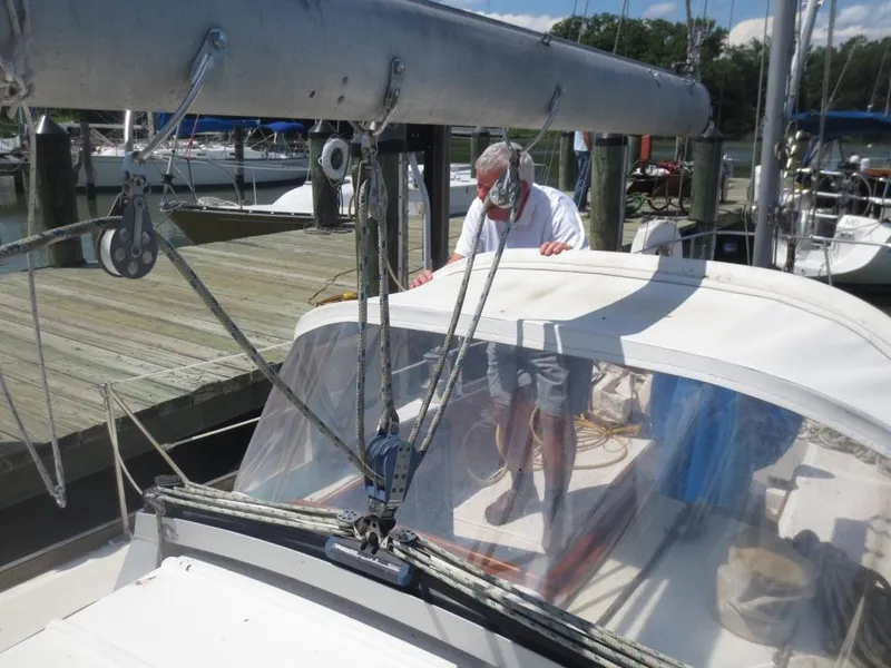 Slide: The Image of Hinckley Yachts Bermuda 40 Yawl Mark III 1974 - 91