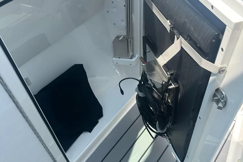 Slide: The Image of 2022 Formula 380 Super Sport Crossover OB interior storage compartment. - 9