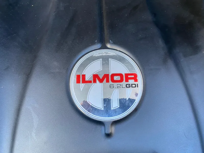 Slide: The Image of Ilmor 6.2L GDI engine cover on 2021 MasterCraft X26 boat. - 42
