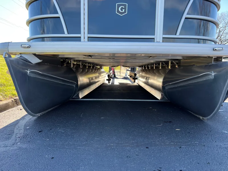 Slide: The Image of 2025 Godfrey Sweetwater 2286 C Special Edition pontoon boat, underside view. - 3