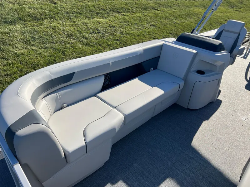 Slide: The Image of 2025 Godfrey Sweetwater 2286 C Special Edition pontoon boat seating area. - 8