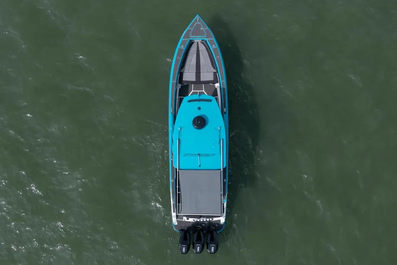 Slide: The Image of Aerial view of 2024 Statement 38 Open boat on water. - 28