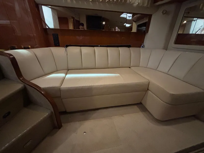 Slide: The Image of Dashboard of a 1999 Sea Ray Sundancer 450 with Raymarine electronics. - 23