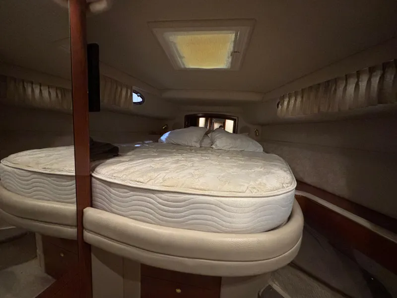 Slide: The Image of Open refrigerator inside 1999 Sea Ray Sundancer 450 yacht kitchen area. - 29