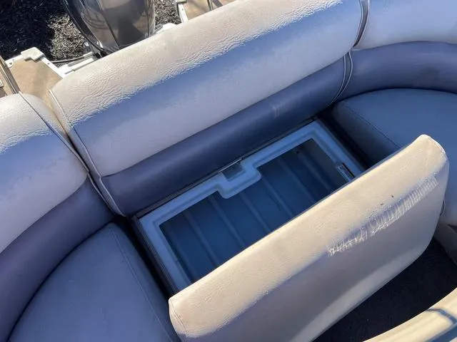 Slide: The Image of Premier Solaris 250 RF 2012 boat seat with built-in storage compartment. - 26