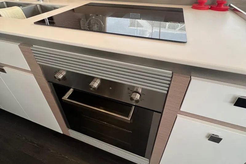 Slide: The Image of Luxurious interior of 2022 Fountaine Pajot Aura 51 yacht, featuring modern design and spacious layout. - 21