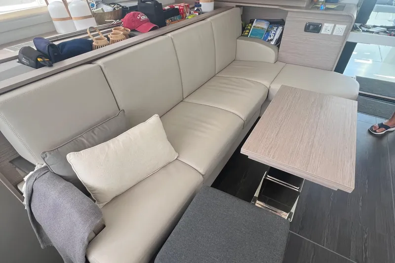Slide: The Image of Interior of 2022 Fountaine Pajot Aura 51 yacht, featuring sleek bathroom design. - 27