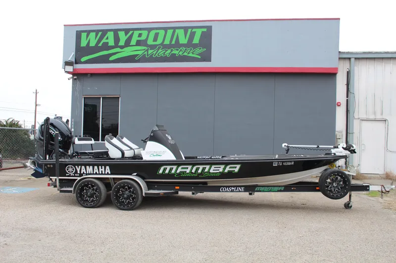 Slide: The Image of 2023 Mamba 227VX boat with Yamaha engine at Waypoint Supercenter. - 4