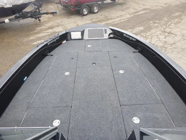Slide: The Image of 2025 Ranger 622FS Pro boat deck with spacious layout and modern design. - 32