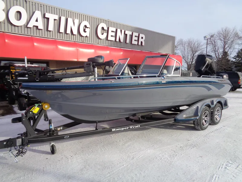 Slide: The Image of 2025 Ranger 621FS Cup Equipped boat at Boating Center, on trailer. - 5