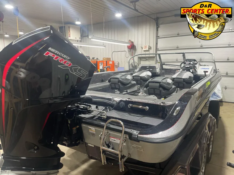 Slide: The Image of 2025 Ranger 621FS Cup Equipped boat with Mercury Pro XS engine in showroom. - 3