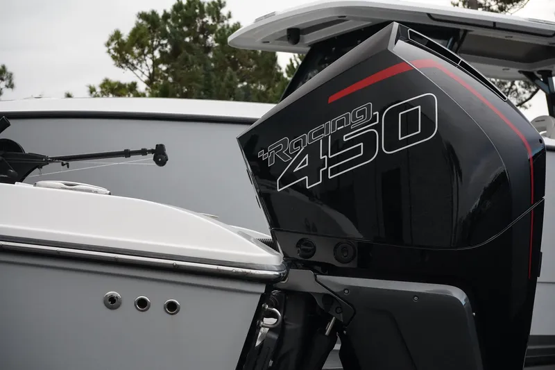 Slide: The Image of 2023 Fountain Bluewater 38 Tournament Edition with Racing 450 engine. - 9