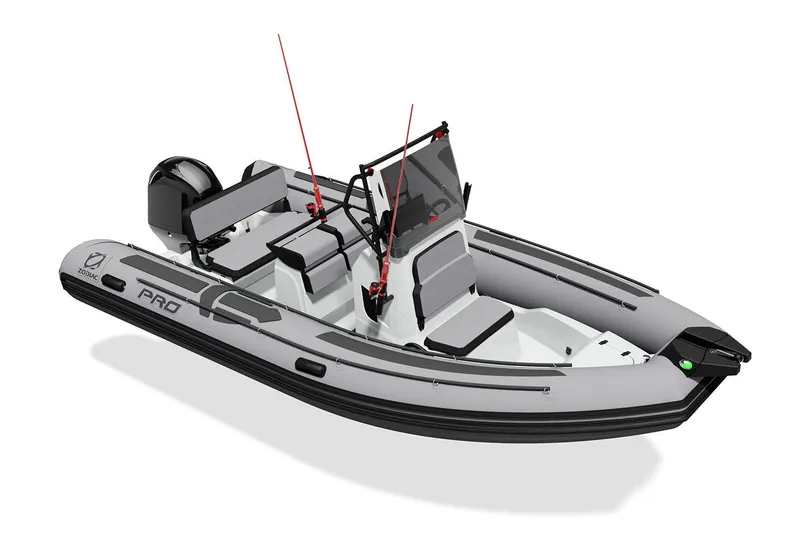 Slide: The Image of Control panel of a 2020 Zodiac Pro 5.5 boat with Yamaha components. - 25