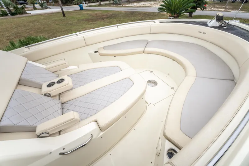 Slide: The Image of Luxurious seating area on 2018 Chris-Craft Catalina 34 boat. - 20