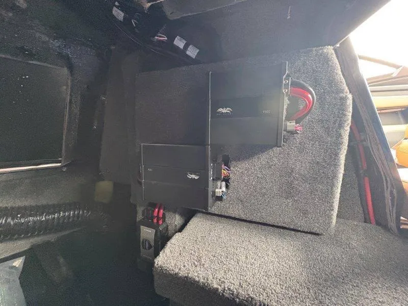 Slide: The Image of Interior of a 2025 Malibu 25 LSV with audio equipment installed. - 52