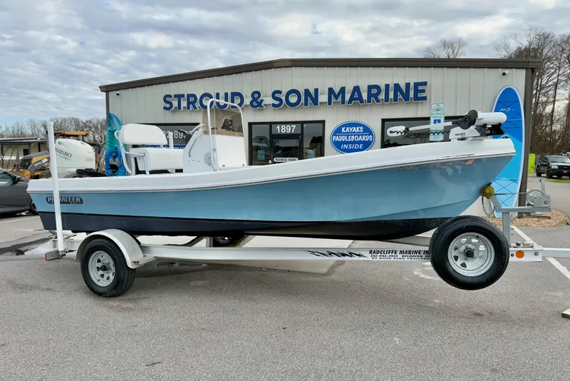 Slide: The Image of 2020 Privateer 1800 Retriever boat on trailer at Stroud & Son Marine dealership. - 4