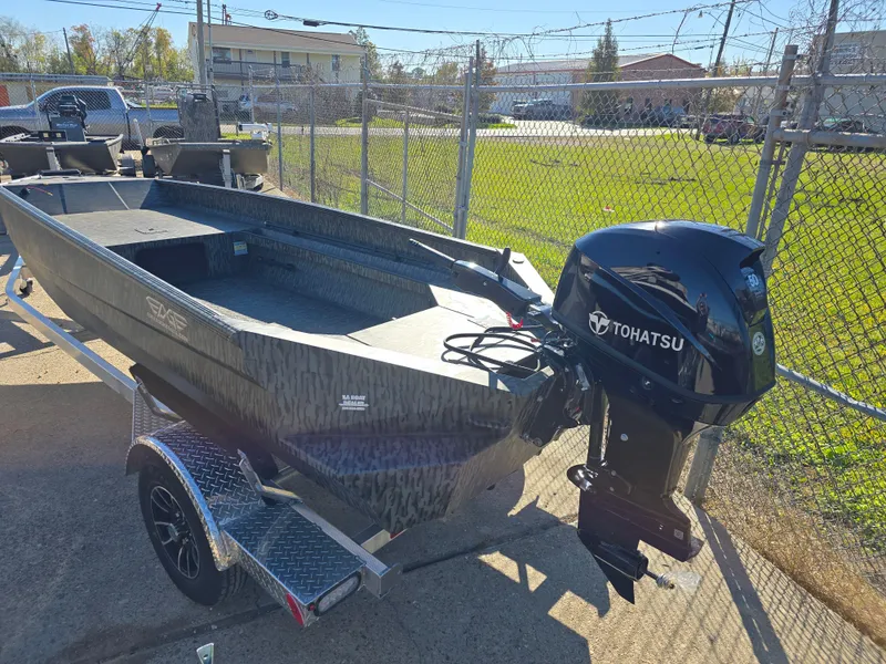 Slide: The Image of 2025 Edge Duck Boats 753 DB with Tohatsu 50HP outboard motor. - 5