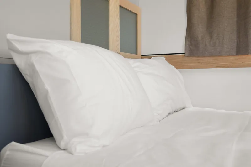 Slide: The Image of Cozy bedroom interior in 2024 Navisyo Homes 28' NAVIS V.08 model. - 39