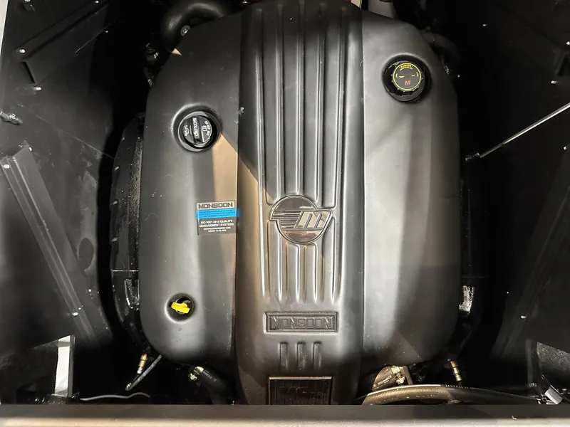 Slide: The Image of 2025 Axis A245 engine compartment with Monsoon engine cover. - 18