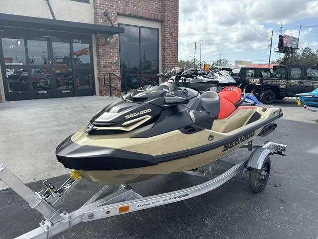 Slide: The Image of Sea-Doo RXT-X™ 325 Metallic Tan / Lava Red Premium 2025 - 3
