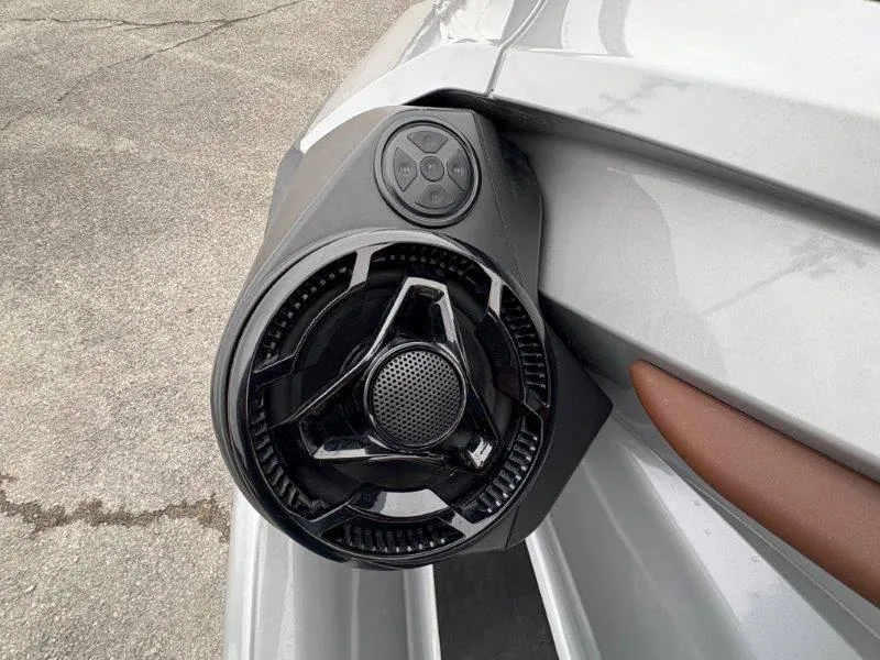 Slide: The Image of Close-up of 2018 Sea-Doo GTX Limited 230 Sound system speaker. - 32