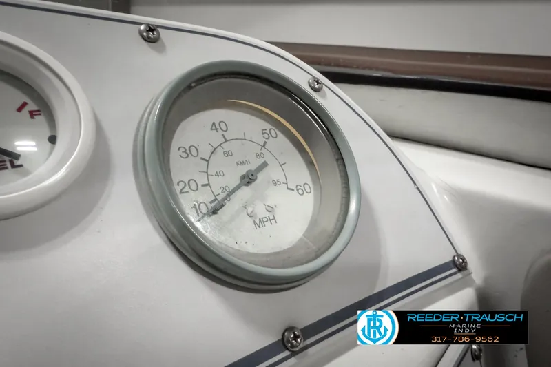 Slide: The Image of Close-up of a 1993 Bryant 200 speedometer, displaying speed in MPH. - 24