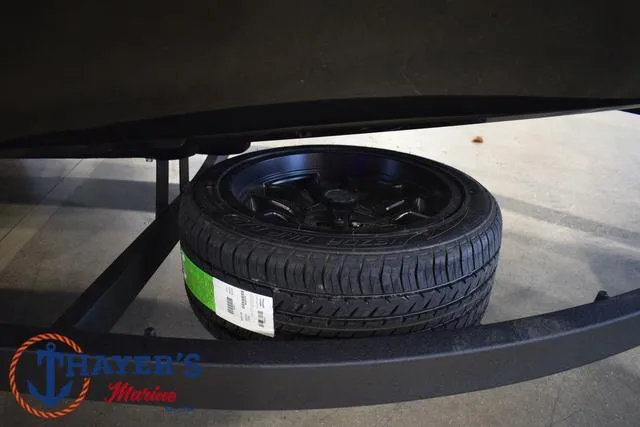 Slide: The Image of Spare tire on Nitro Z21 XL Pro 2025 trailer at Thayer's Marine. - 6