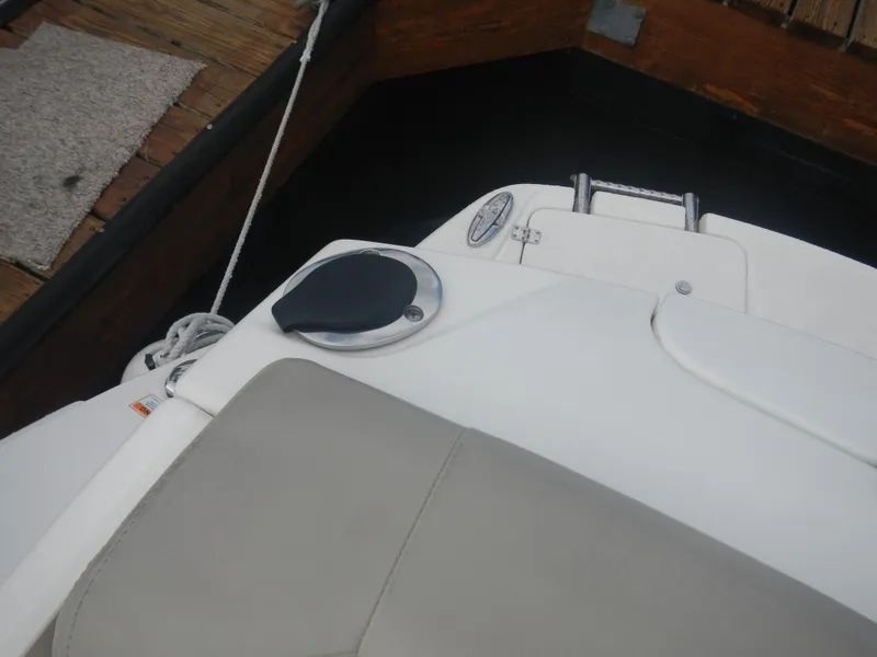 Slide: The Image of 2017 Chaparral 270 Signature boat deck with dock view. - 22