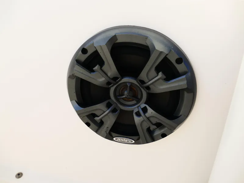 Slide: The Image of Jensen speaker on 2019 Sea Born LX22 Center Console boat. - 29