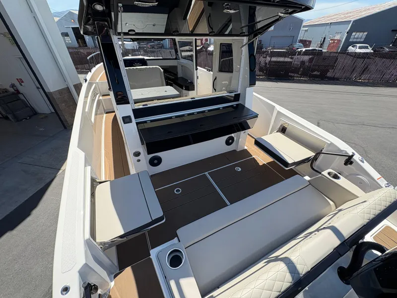 Slide: The Image of 2025 Navan C30 boat interior with spacious seating and modern design. - 10