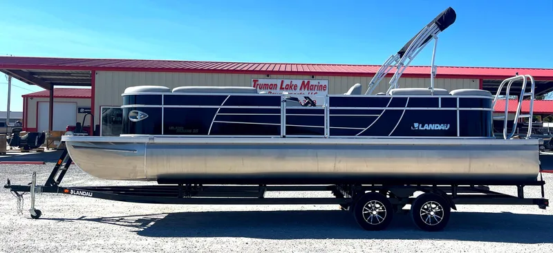 The Image of 2025 Landau Island Breeze 25 pontoon boat with 225HP Suzuki engine at Truman Lake Marine. - 1