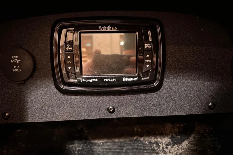 Slide: The Image of Dashboard of a 2017 Ranger Z520 Comanche with Infinity Bluetooth stereo system. - 8