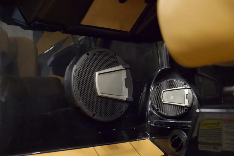 Slide: The Image of 2025 Axis T250 boat speakers in black interior. - 12