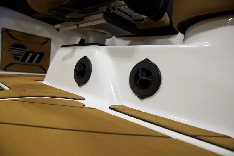 Slide: The Image of 2025 Malibu 23 LSV interior detail with sleek design and modern features. - 14