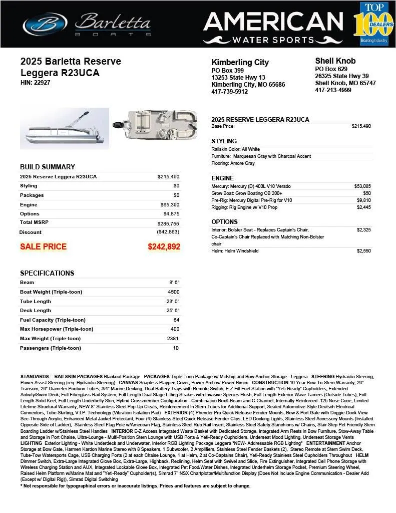 Slide: The Image of Barletta RESERVE LEGGERA 23UCA 2025 - 15